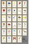 Yellow Alphabet Themed Bristol Card - Size 4X6Cm, Uv Print - 5