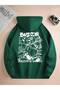 Unisex Buzzer Printed Oversized Winter 3-Thread 100% Cotton Hooded Sweatshirt Hoodie