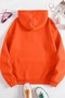 Plus Size Unisex Printed Hooded Sweatshirt - 2