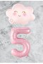 Best Pink Number Cloud Foil Balloon Set Age 5