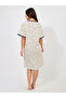 Bunny Print Contrast Trim Nightdress - 4