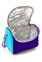 Three-Compartment Primary and Secondary School Bag Set - Girls' - Rainbow Zippered Purple Patterned - 3