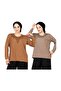 WOMEN'S MOTHER'S JERSEY 2-PIECE SET Stretch Fabric Long Sleeve Front Patterned Mother 'jersey Blouse Mother's Day Special Occasion (2 PIECES) - 4