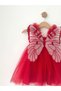 Baby Girl Butterfly Wing Detailed Birthday Wedding Party Summer Lined Tutu Dress - 3