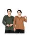 WOMEN'S MOTHER'S JERSEY 2-PIECE SET Stretch Fabric Long Sleeve Front Patterned Mother 'jersey Blouse Mother's Day Special Occasion (2 PIECES)