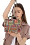 Mixed Color Magnetic Cover and Long Strap Evening Dress Bag Width: 17.5 cm Length: 14 cm - 4