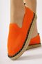 Bisse Orange, Orange Knitted Straw Sole Women's Casual Shoes Opportunity Product - 4
