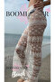 Women's White Beach Pants Pareo Lace Floral Detailed Transparent - 7
