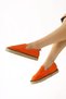 Bisse Orange, Orange Knitted Straw Sole Women's Casual Shoes Opportunity Product - 2