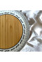 Bamboo Serving and Presentation Plate - Special Design Round Plate, 20*20*1.5 Cm - 2