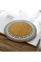 Bamboo Serving and Presentation Plate - Special Design Round Plate, 20*20*1.5 Cm - 3