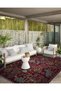 Floral Mira Red Pine Tree Botanical Theme Woven Base Carpet Mira 1316 - 4