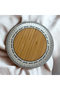 Bamboo Serving and Presentation Plate - Special Design Round Plate, 20*20*1.5 Cm