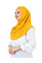 Two Piece Ready to Wear Neck Collar Headscarf Shawl Ready Scarf Viscose - Yellow - 5