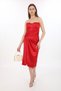 Skin Color Satin Fabric Women's Evening Dress Clutch Portfolio Bag New Season - 5