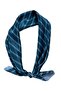 Emerald Green White Striped Bandana Satin Scarf 70x70 Cm