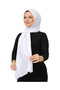 Shawl Hijab Premium Fabric Scarf Long Islamic Clothing Viscose - White - 5