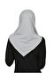 Two Pieces Ready to Wear Neck Collar Headscarf Shawl Ready Scarf Viscose - Gray - 7