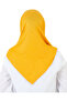 Two Piece Ready to Wear Neck Collar Headscarf Shawl Ready Scarf Viscose - Yellow - 6