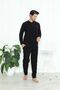 Men's Cuffed Winter Fleece Pajama Set 2251 - 2
