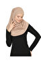 Two Piece Ready to Wear Neck Collar Headscarf Shawl Ready Scarf Viscose - Dark Mink - 2
