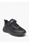 Boys Textured Walking Shoes with Hook and Loop Closure