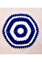 Blue Bath Loofah Wool Hand Knitted Deer Hexagon - 1 Piece - 2