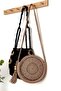 Round Mink Bag - Macrame, Bohemian, Tasseled Straw and Knitted Crossbody Bag - 4