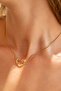 Steel Gold Heart Necklace - 3
