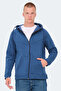 Kazue I Men's Zippered Hooded Indigo Sweatshirt with Pockets - 3