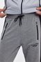 Men's Robal Hooded Zippered Sports Tracksuit Set - Gray - 6