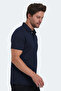 Sloan Men's Polo Neck Navy Blue T-Shirt - 4