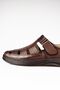 Genuine Leather Brown Men's Ultra Comfortable Daily Sandals LUAS23AL0005 - 4