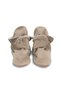 Velvet Non-Slip Bottomed Cotton Lined Mink Pandules with Snap Fasteners - F-870 - 2