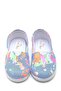 Children's Linen Ballerina Shoes Blue-f-486 - 2