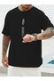 DIKEY Print Black Oversize T-shirt