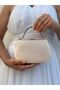 Women's Satin Skin Evening Dress Clutch Portfolio Chain Strap Handheld Wedding Engagement Night Shoulder Bag - 2