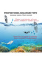Professional Swimming Flippers Goggles Diving Set Good Quality Swimming Set for 38-47 Feet - 2