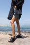 Mati̇ Women's Black Genuine Leather Sandals with Buckle - 6