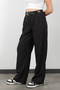 Women's Striped Belted Double Collet Pants - 2