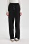 Straight Fit Elastic Waist Pocketed Long Length Thick Fabric Straight Sweatpants A0954Ax23Wn - 4