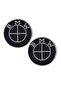 Bmw Sticker Adhesive Drop Silicone 4.5 cm Diameter (2 Pieces) - 2