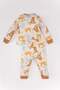 Baby Boy Safari Printed Long Sleeve Pajamas Set A9013A523Au - 5