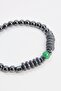 Black Unisex Natural Stone Bracelet - 2
