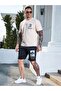 Black Men's Printed Shorts - 2