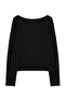 Black Pool Collar Fitted/Close-Fitting Knitted Blouse Twoaw25Bz00025 - 7