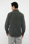 Khaki Regular Fit Pocketed Flannel Winter Lumberjack Jacket Shirt Tmnaw25Go00000 - 5