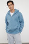 Mavi Oversize/Geniş Kesim Fermuarlı Kapüşonlu İçi Polarlı Basic Sweatshirt TMNAW25SW00050