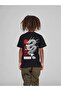 Children's Oversize Unisex Red Dragon Cotton Crew Neck T-Shirt - 2