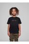 Children's Oversize Unisex Back Red Rose Cotton Crew Neck T-Shirt - 2